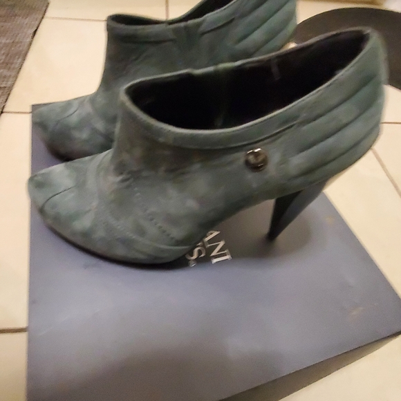 Armani Jeans Platform Ankle Boot Heels - Picture 9 of 10